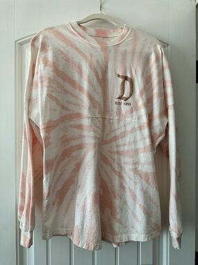 Disneyland Park  Pink and Gold Tie-Dye Long Sleeve Spirit Jersey